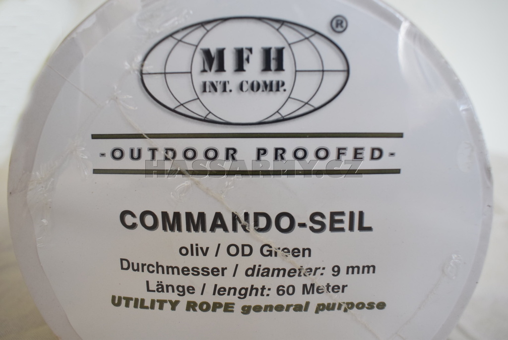 Šňůra 9 mm 60 m OLIV