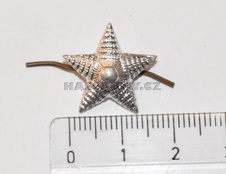 Odznak hvězda stříbřitá pěticípá velká