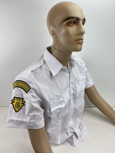 Bundokošile 97 Posádková hudba bílá se zelenými doplňky