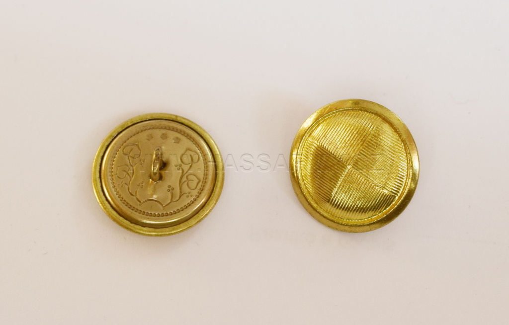 Knoflík vojenský velký zlatavý 20mm