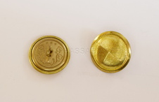 Knoflík vojenský velký zlatavý 20mm