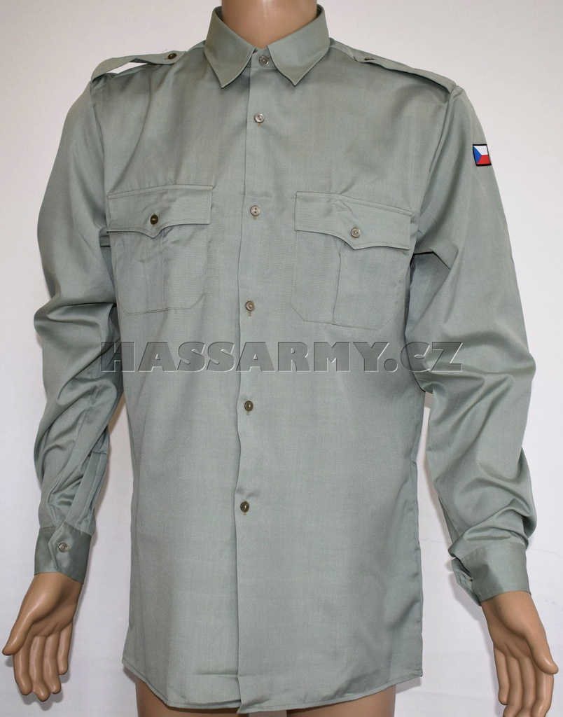Košile vz.97 zelená dlouhý rukáv