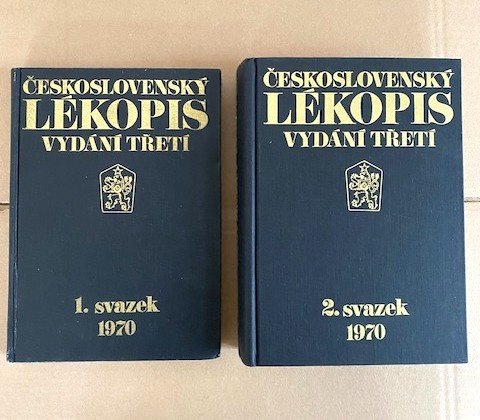 Československý lékopis 1. a 2. svazek 1970