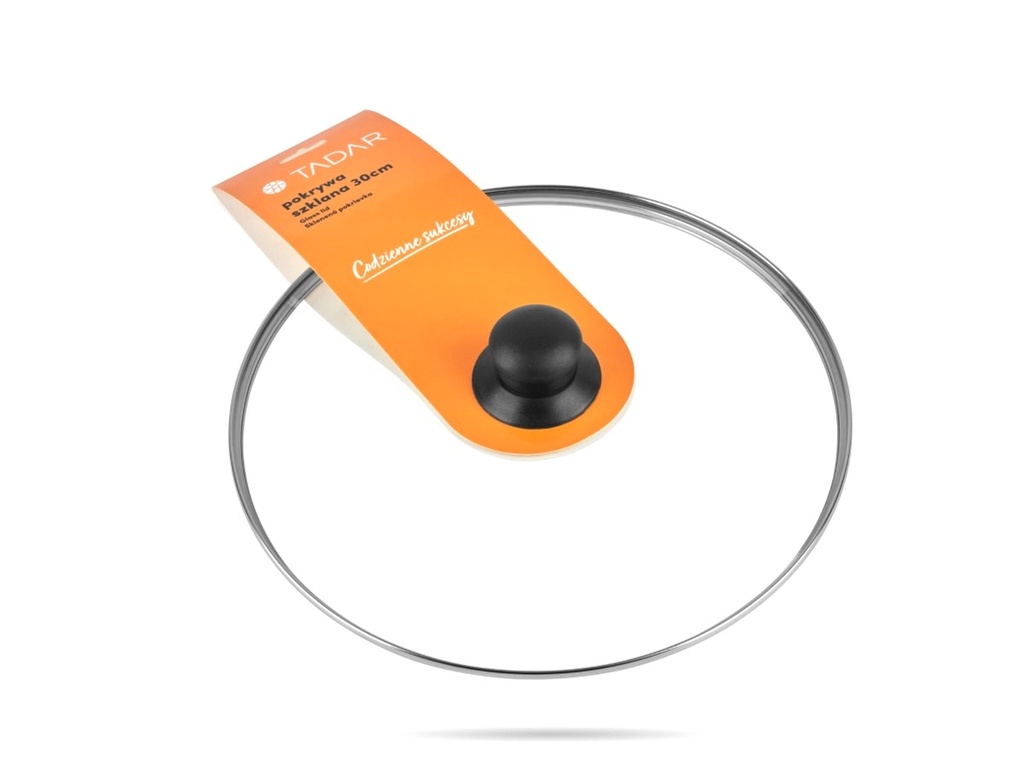 Poklice sklo; 30x7 cm; sklo, plast, kov