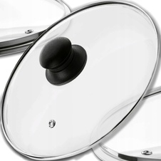 Poklice sklo; 30x7 cm; sklo, plast, kov