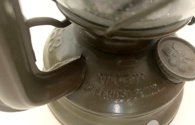 Lampa petrolejová MEVA zelená