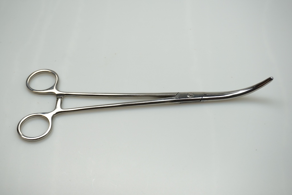 Svorka na cévy - pean zahnutý 200 mm