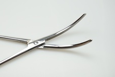 Svorka na cévy - pean zahnutý 200 mm