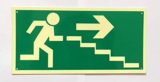 Tabulka bezpečnostní ÚNIKOVÉ SCHODIŠTĚ