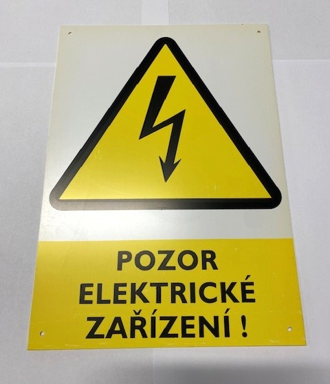 Tabulka výstražná POZOR ELEKTRICKÉ ZAŘÍZENÍ!