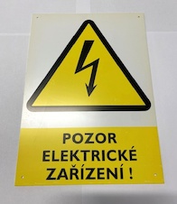 Tabulka výstražná POZOR ELEKTRICKÉ ZAŘÍZENÍ!