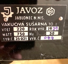 Sušárna vakuová VS 10