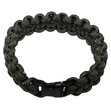Náramek "Parachute Cord" OLIV, šířka 1,9cm