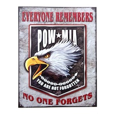 Cedule plechová POW MIA