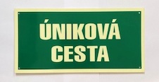 Tabulka bezpečnostní ÚNIKOVÁ CESTA