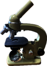 Mikroskop biologický sovětský MBD-1