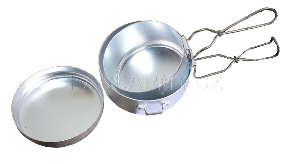 Hliníkové jídelní nádobí dvoudílné (ešus) 